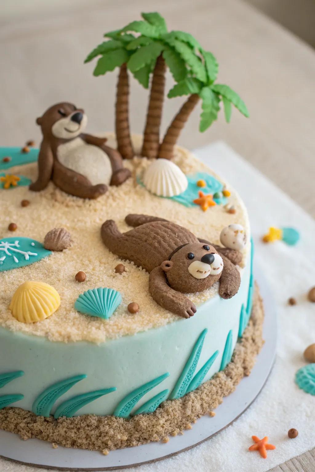 Convey the seashore sensations to your gathering through a seaside river critter confection.