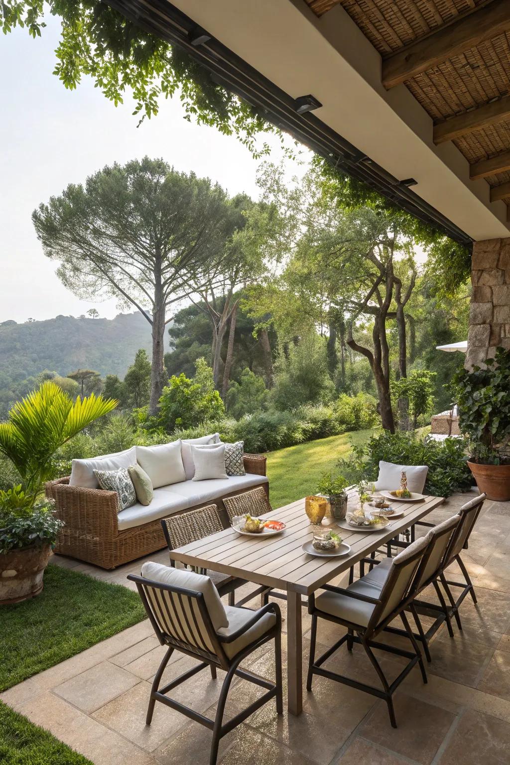 External living spaces make gardens an addition to your home.