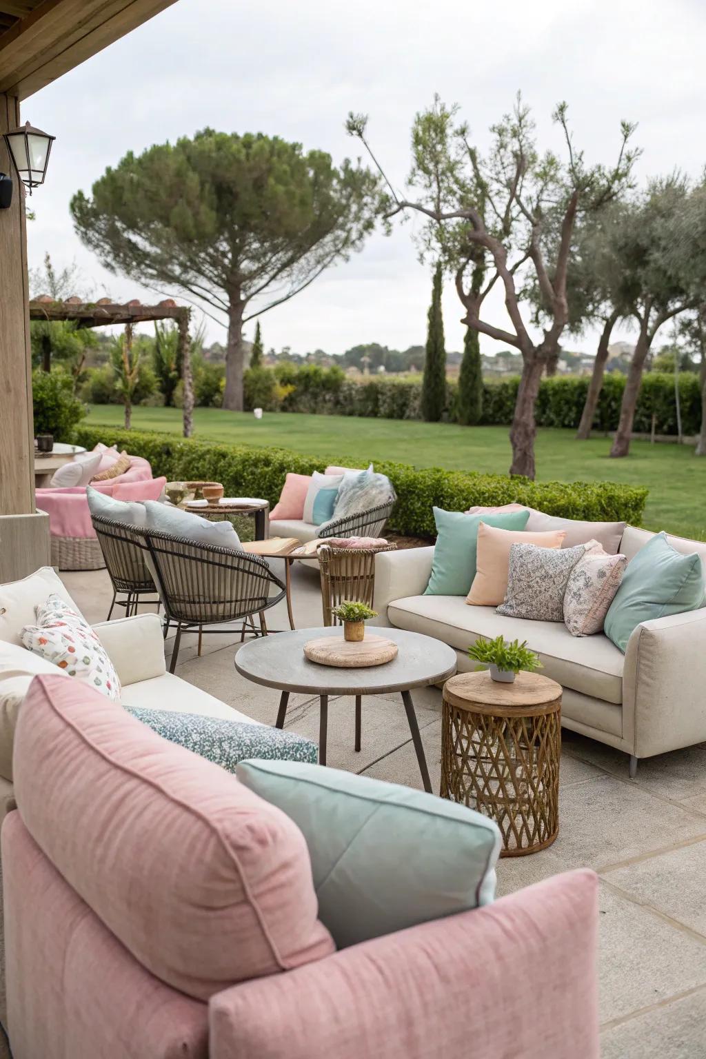 Snug relaxation zones present a laid-back space for guests to decompress.