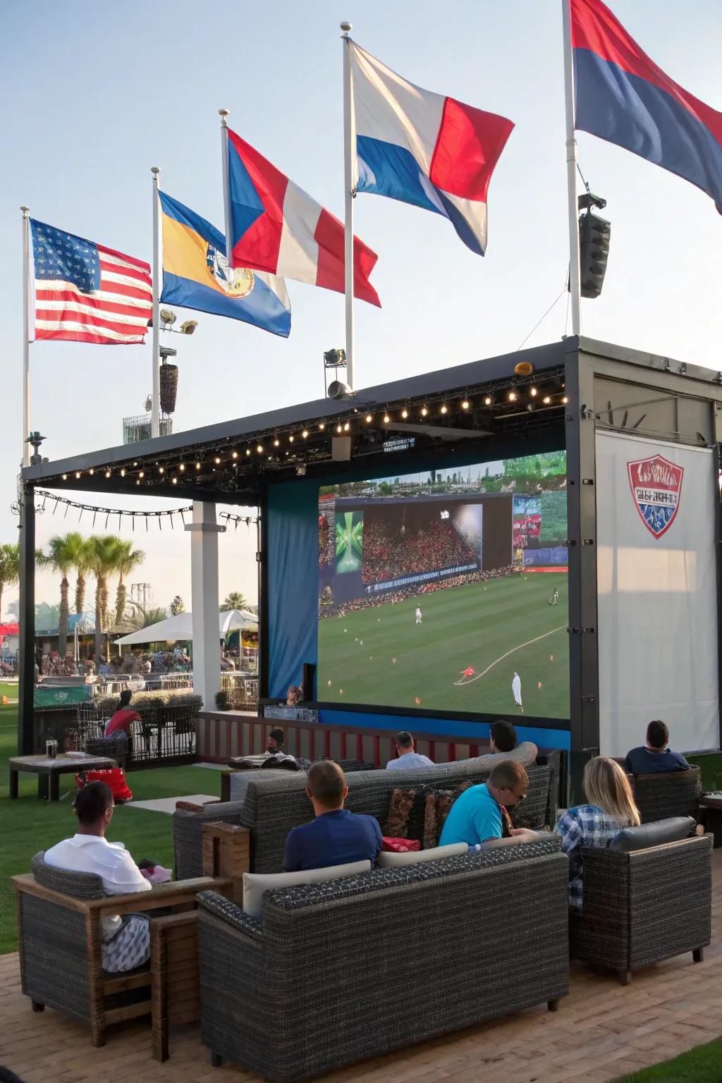 Forge the ultimate game day experience with a sports-themed television case.