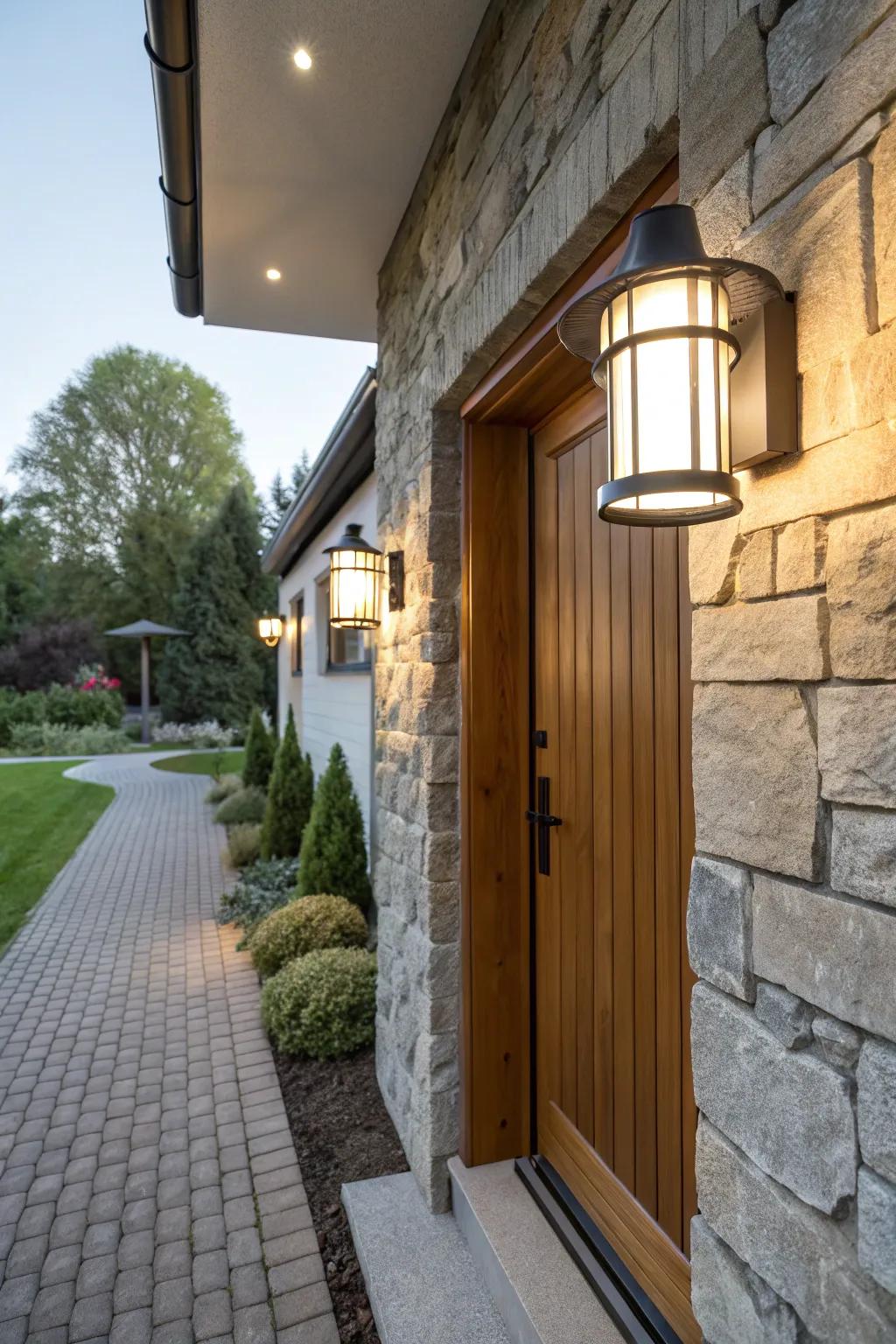 Merge safety and style with elegant security lights.