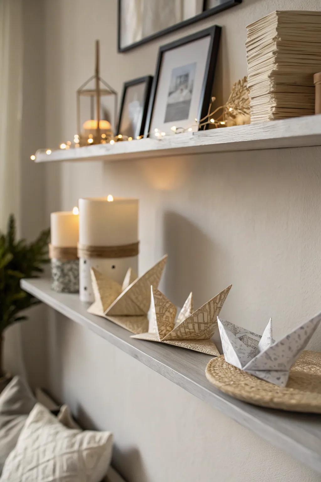 Intricate folded paper keepsakes, each with a story to tell.