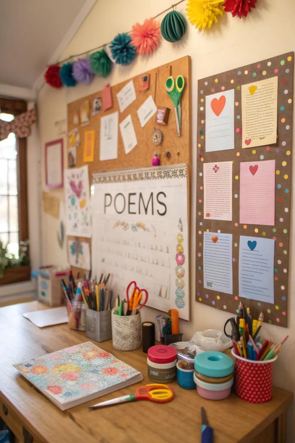 Brighten your board using vibrant cutouts.