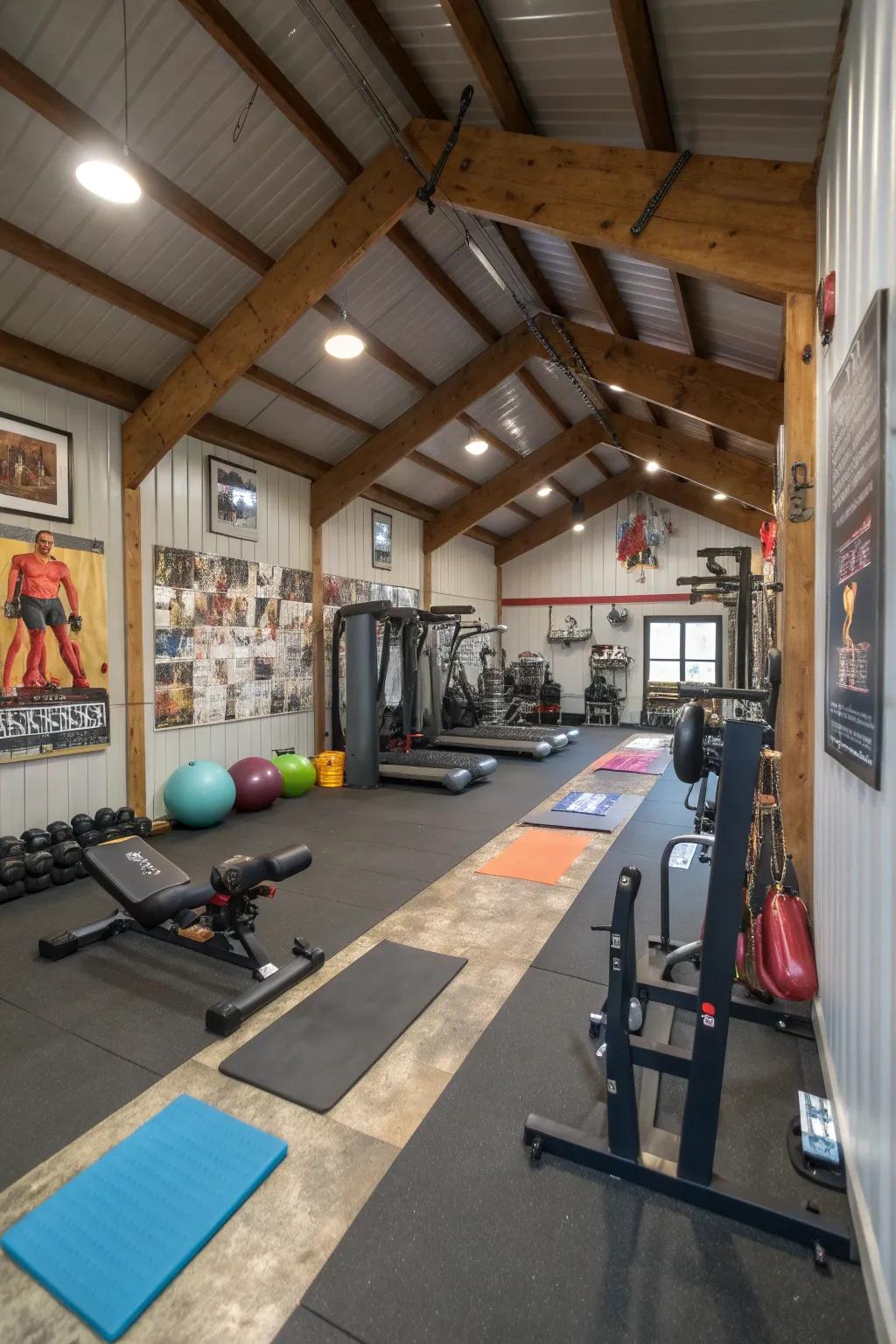 Sustain fitness and wellness utilizing your customized pole barn fitness center.