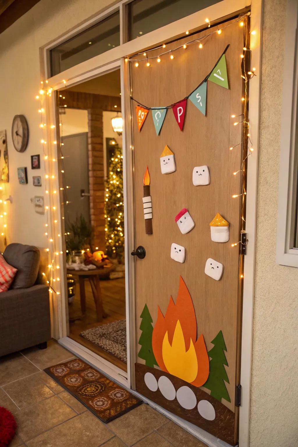 Warm open fire patterns for a cozy vibe.