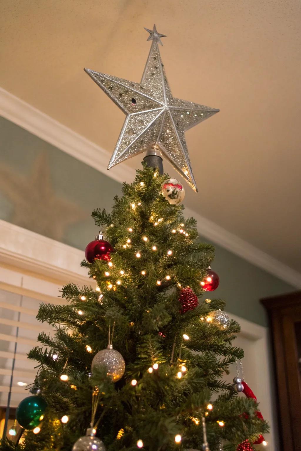 A striking celestial topper crowns your holiday masterpiece.