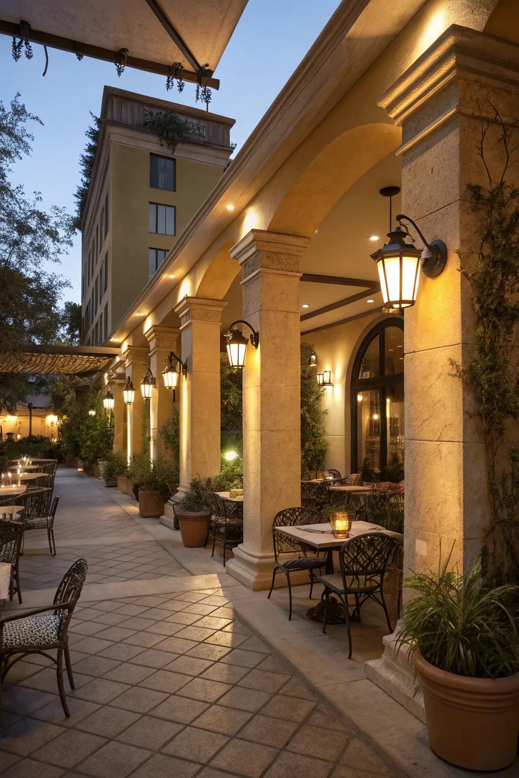 Accentuated spot illumination draws attention to your outdoor space's best characteristics.