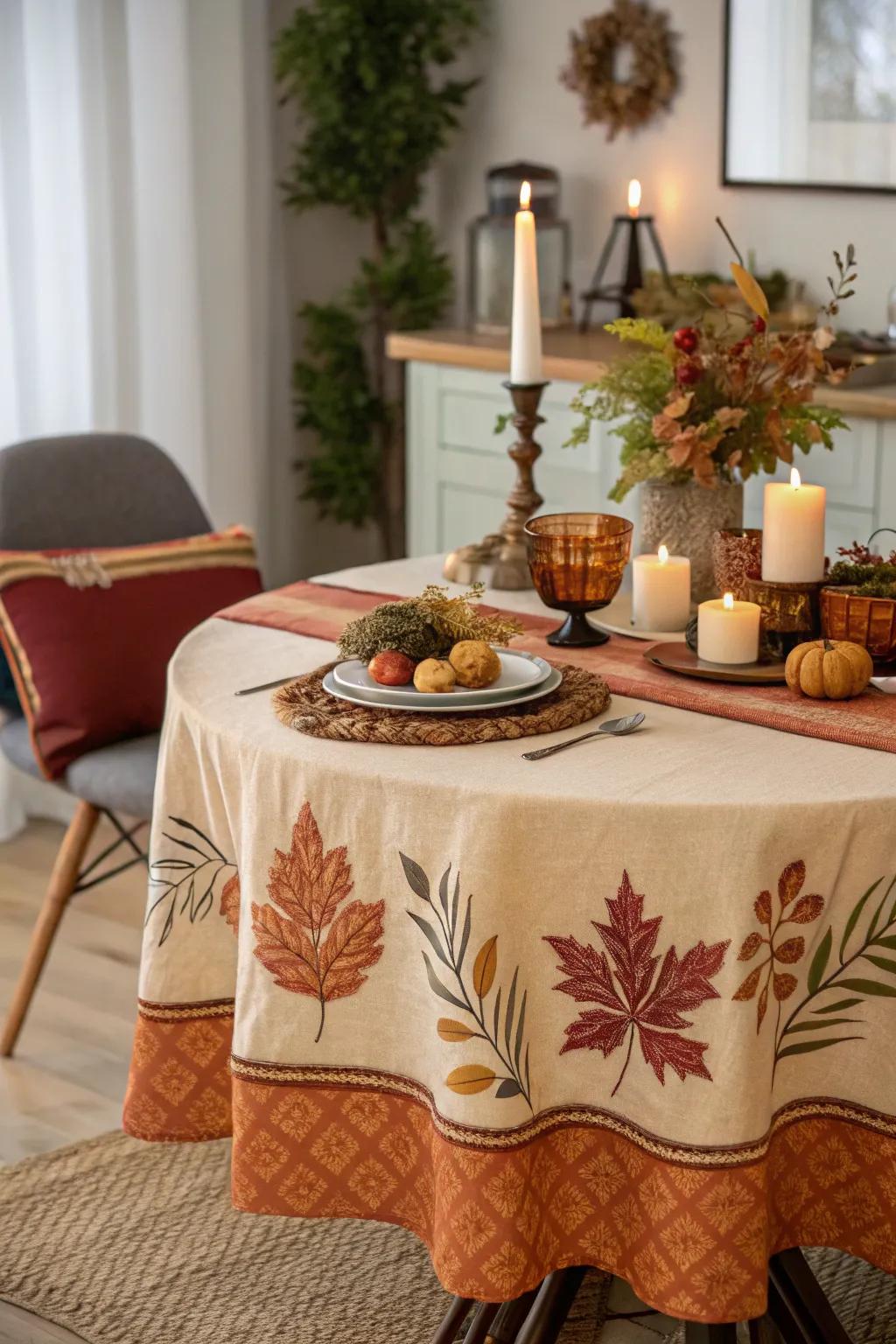 Seasonal hues maintain a current and revitalized table decor.