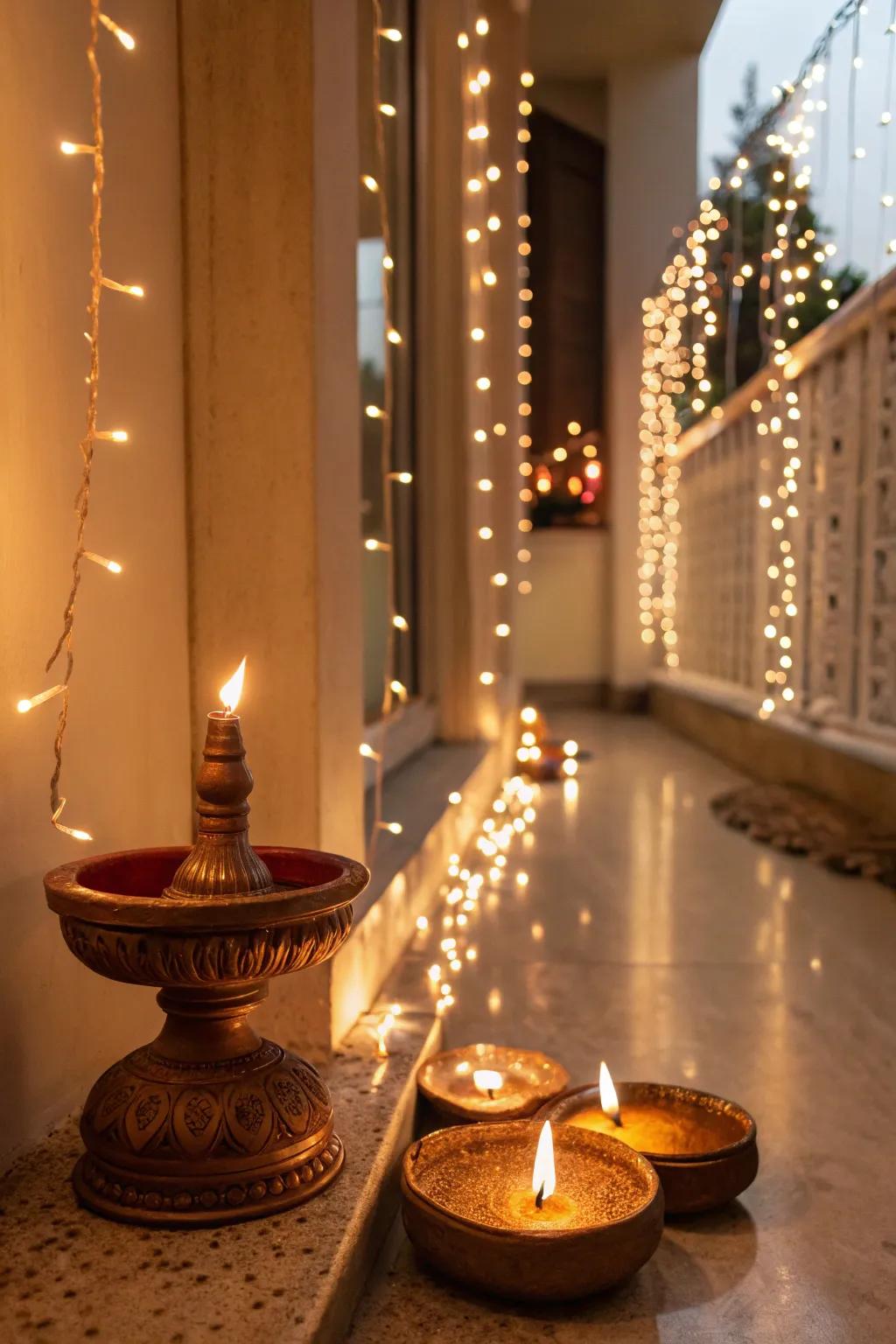 Glow lamps and lights create a cozy and welcoming ambiance.