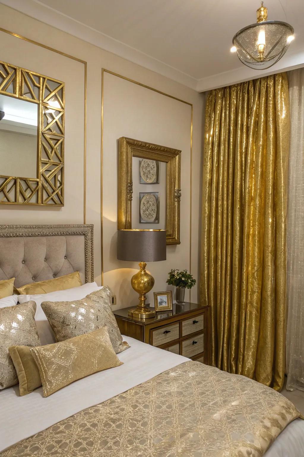 Glowing embellishments add a hint of luxury.