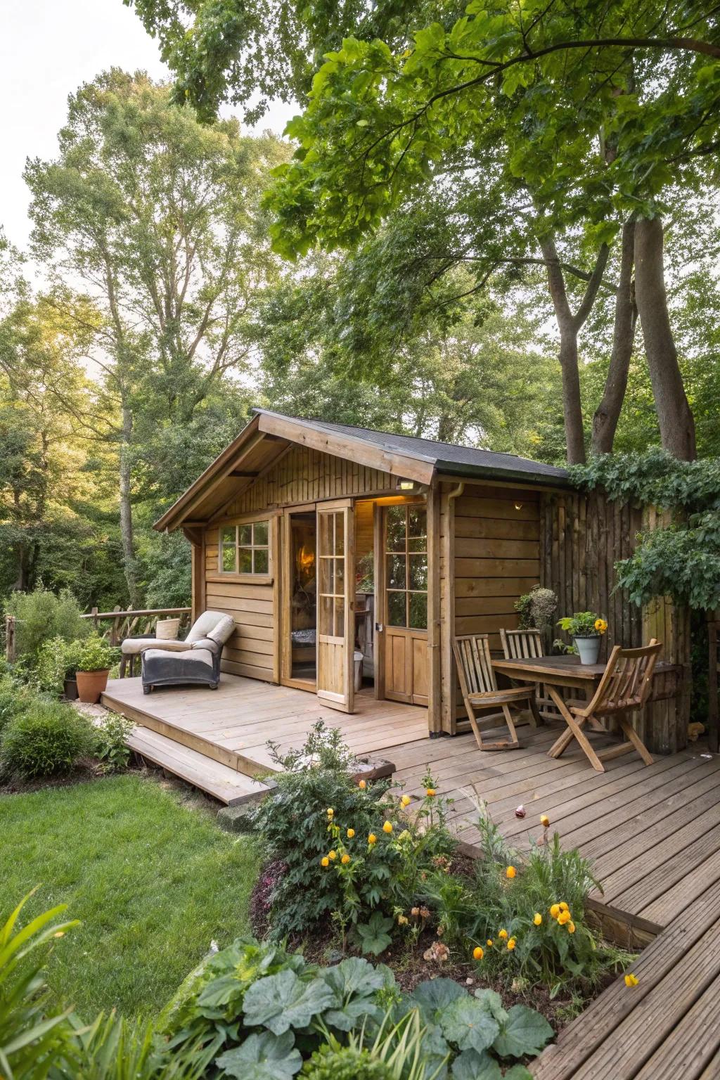 An outdoor area expands your living area into the outdoors.