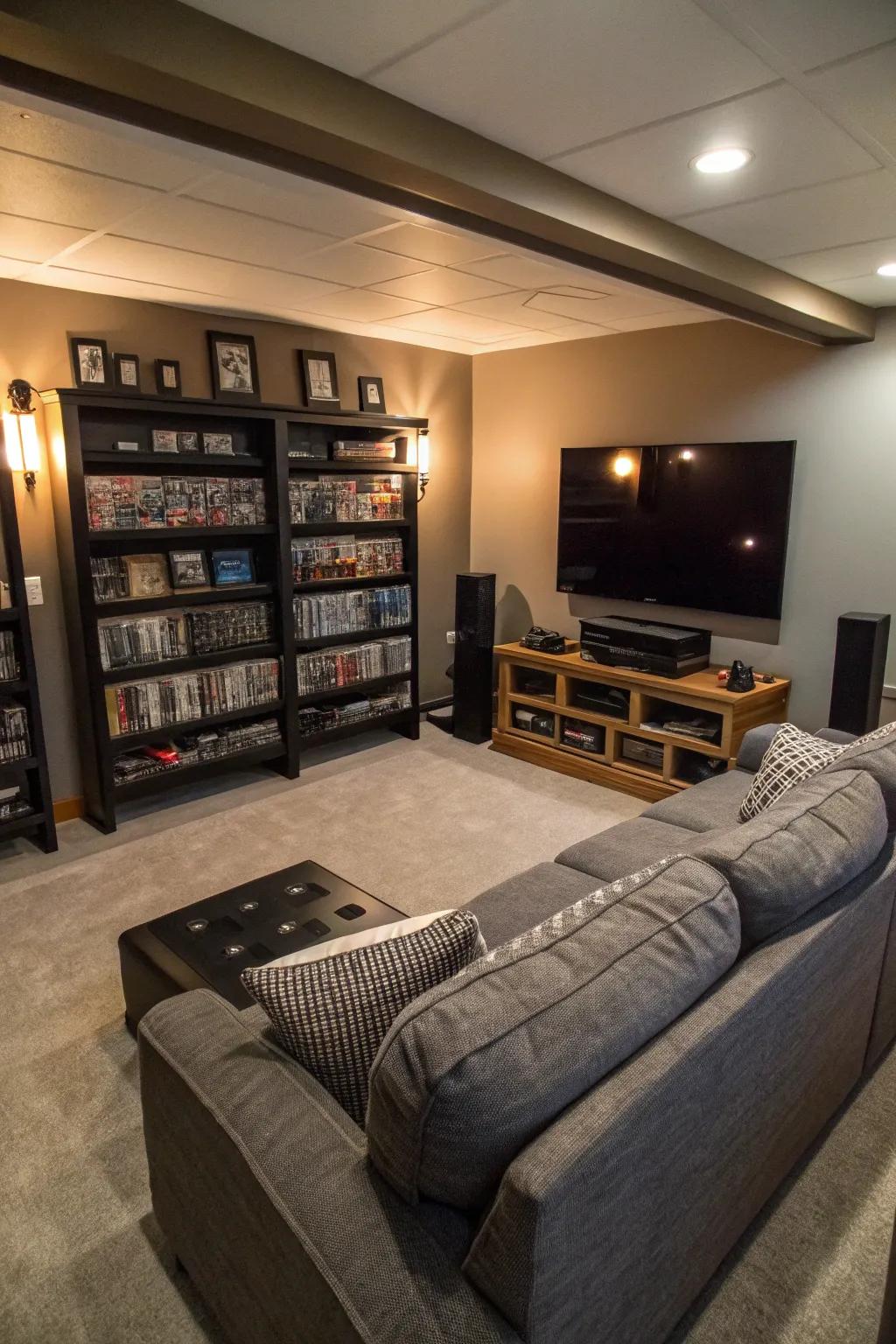 Entertainment is key to any man cave.