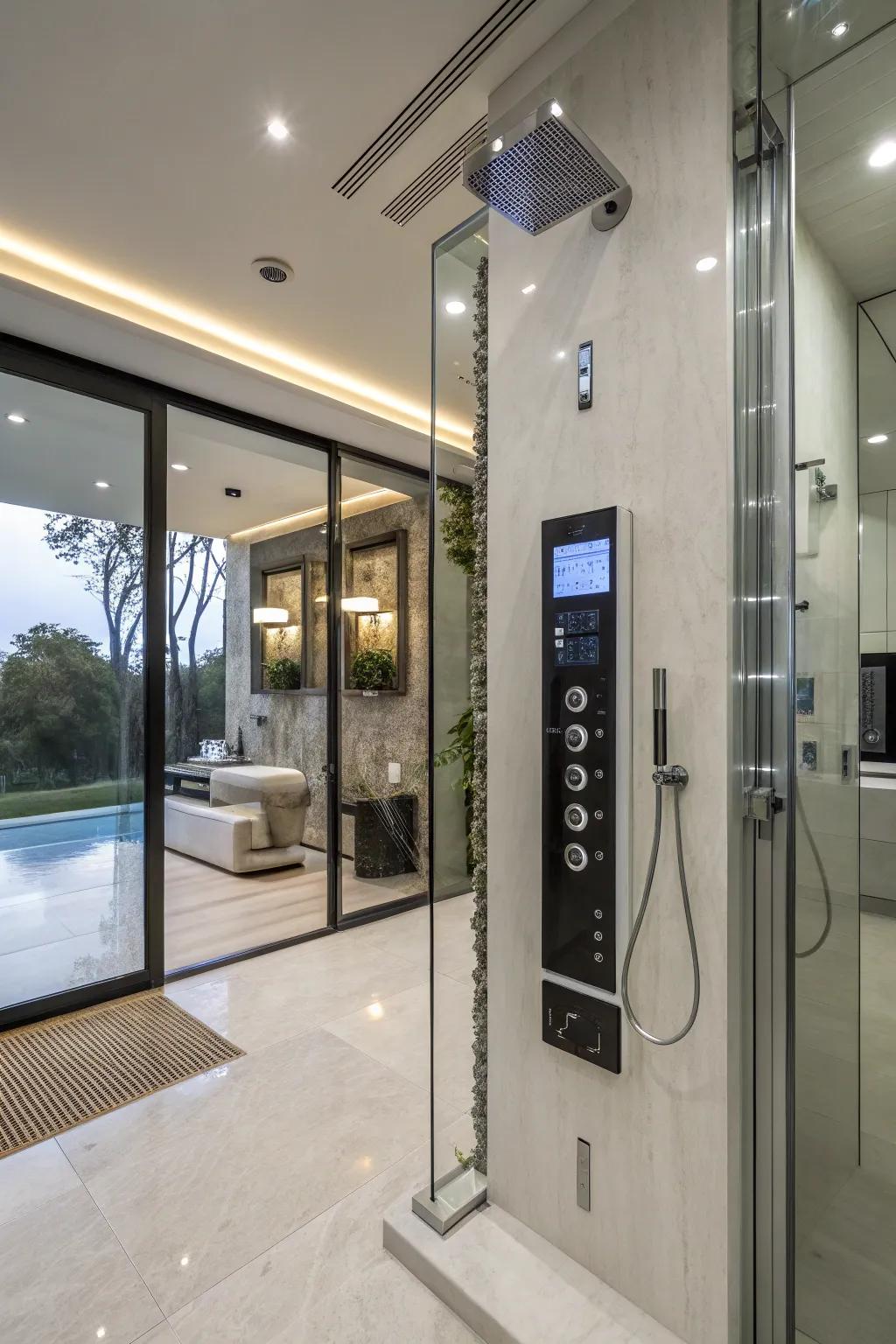 Smart shower systems introduce a touch of technology to your routine.