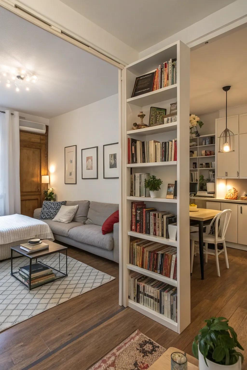 Open spaces make small apartments feel bigger.