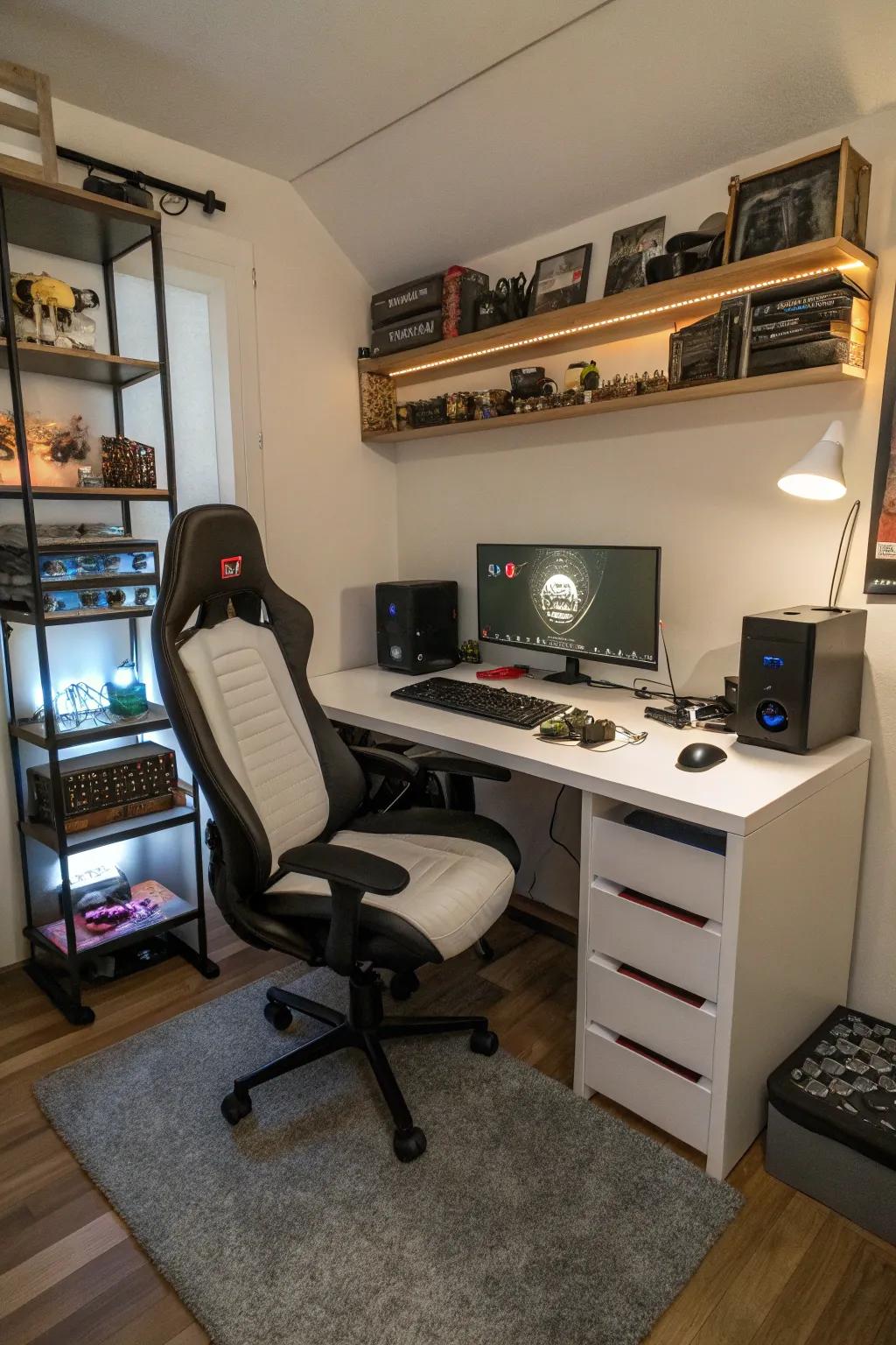 Having a chair that's good for your body is key for long gaming times.