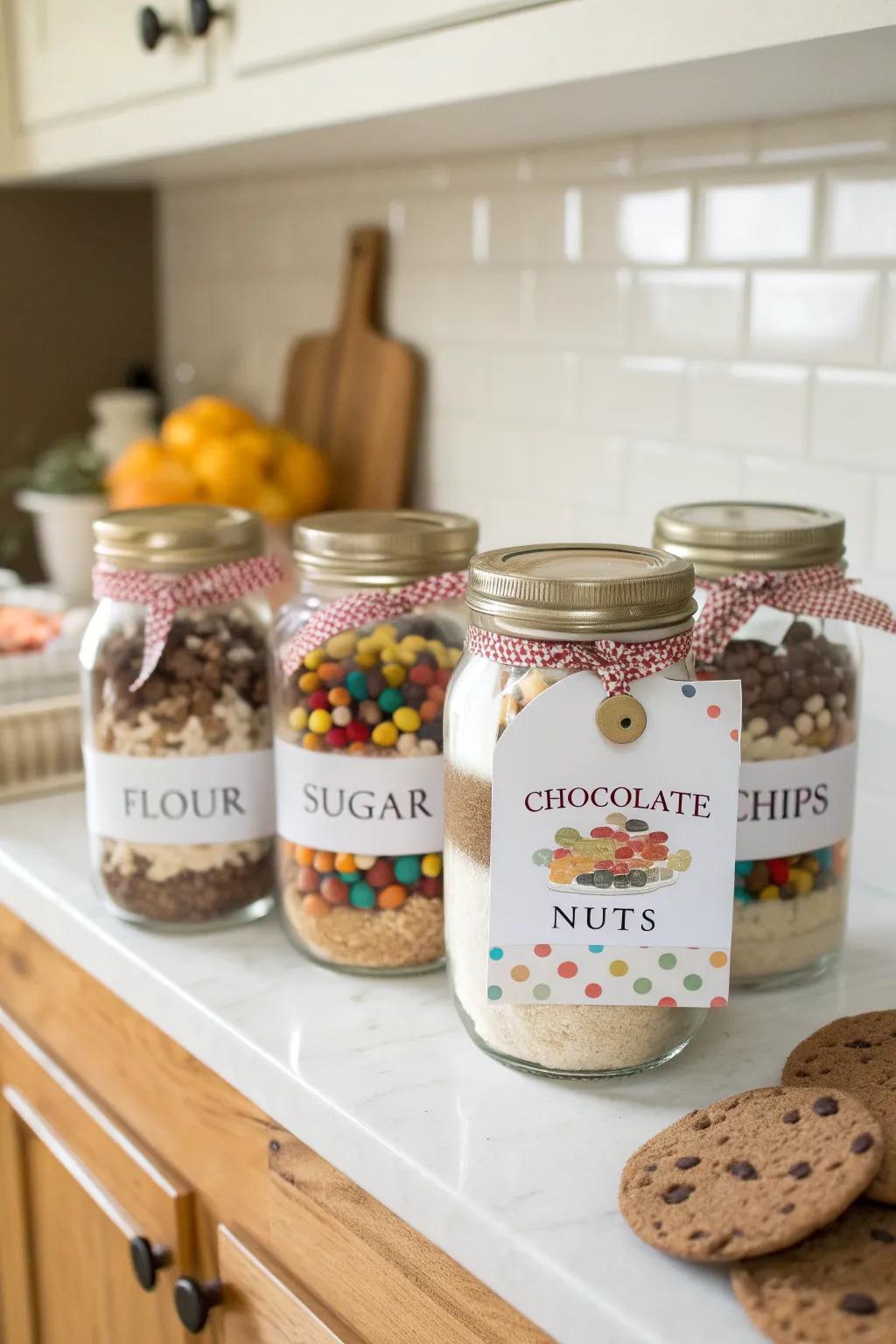 Gourmet biscuit mixture ready to be baked into delicious treats.