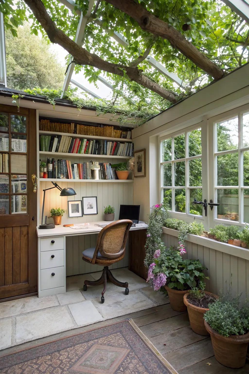 A useful and thoroughly planned backyard studio design.