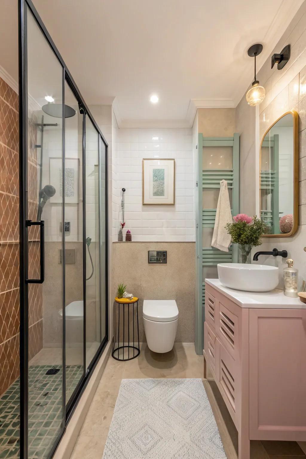 Infuse a burst of color with hued glass.