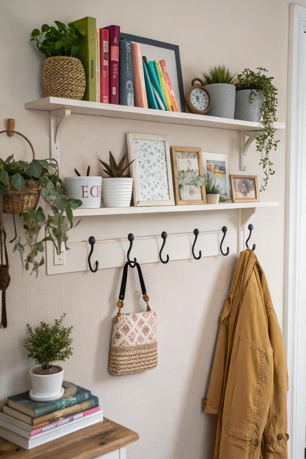 Practical ornamentation adding style and practicality.
