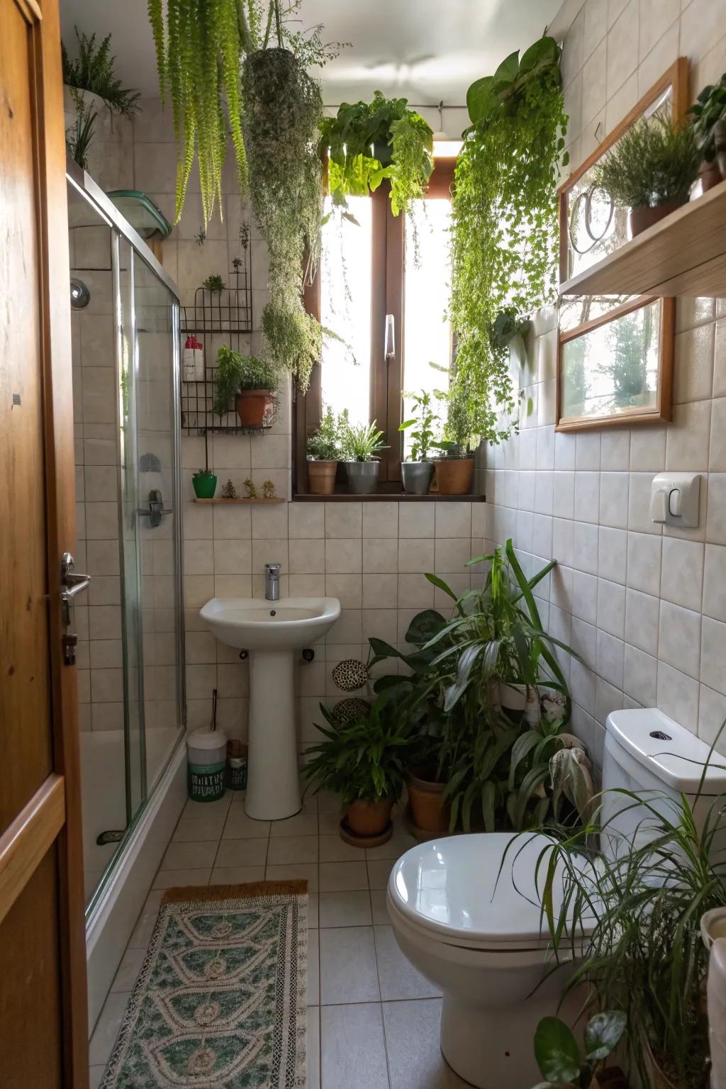 Vegetation adds life and vibrancy.