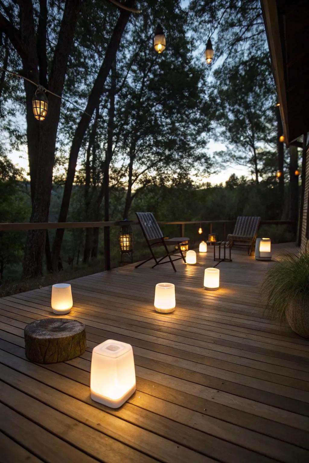 Portable solar standing lamps offer adaptable lighting choices.