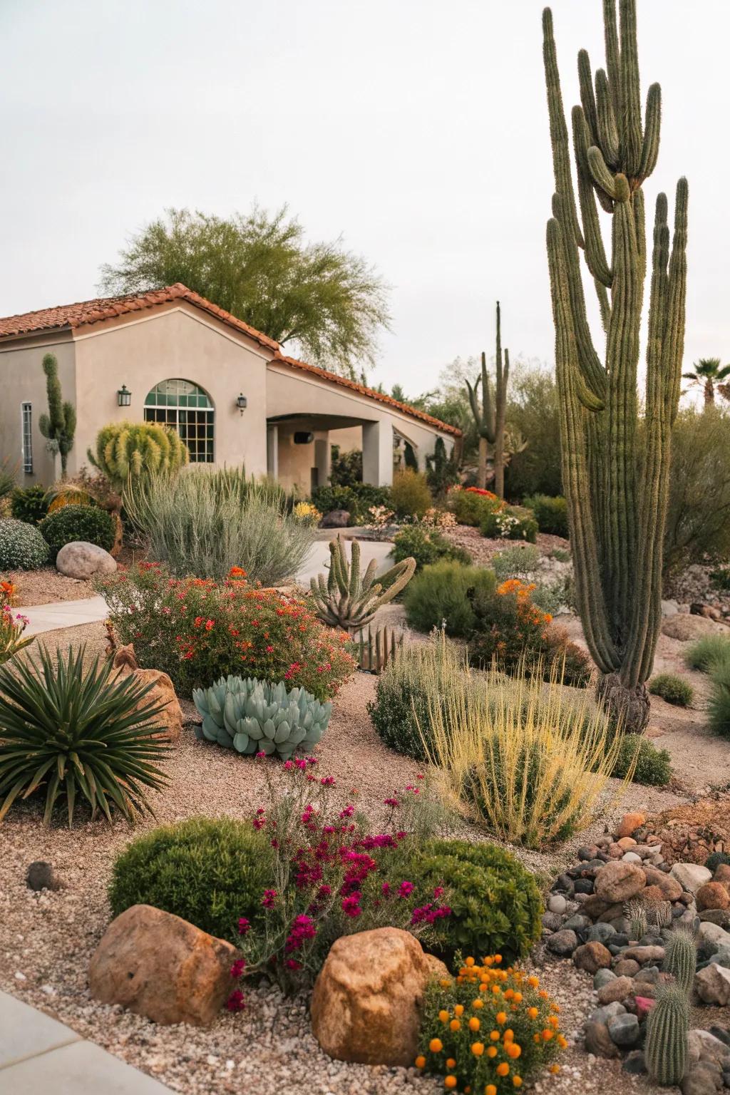 Local plants thriving in a garden that’s good for the environment.