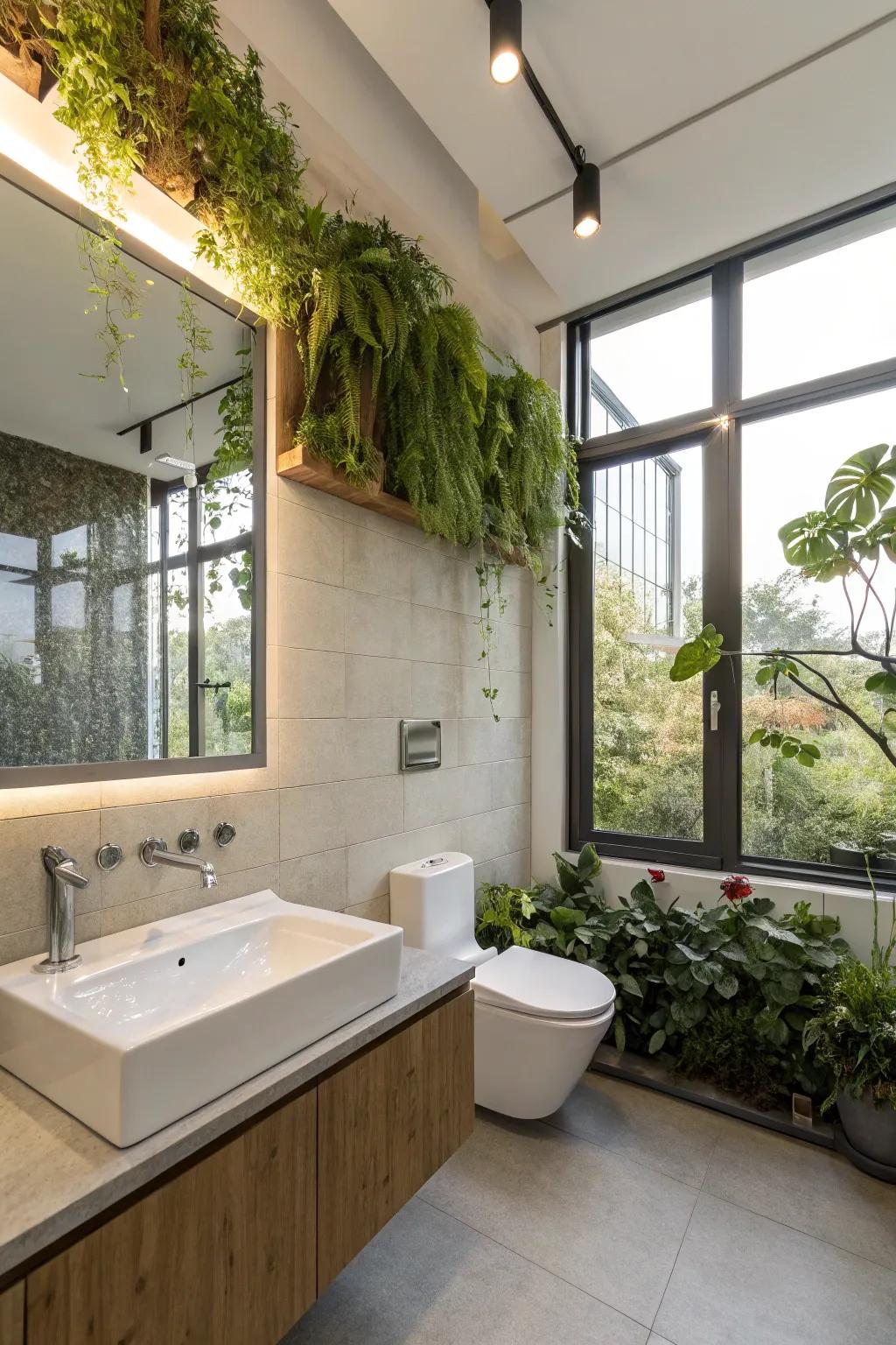 Eco-mindful components result in a sustainable and efficient bathroom.