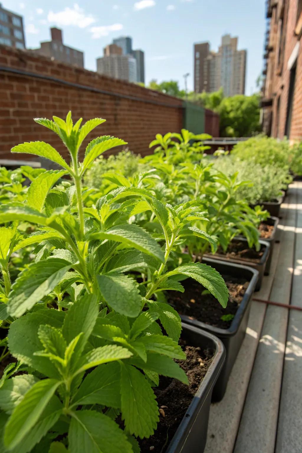 Nice leaf leaves, yielding a natural sweet touch to your herbal tea.