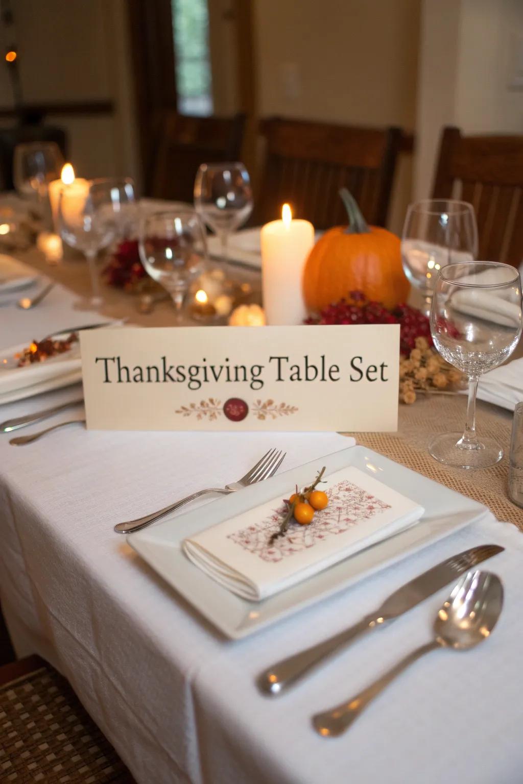 Placement cards contribute a tailored nuance to your Thanksgiving gathering.