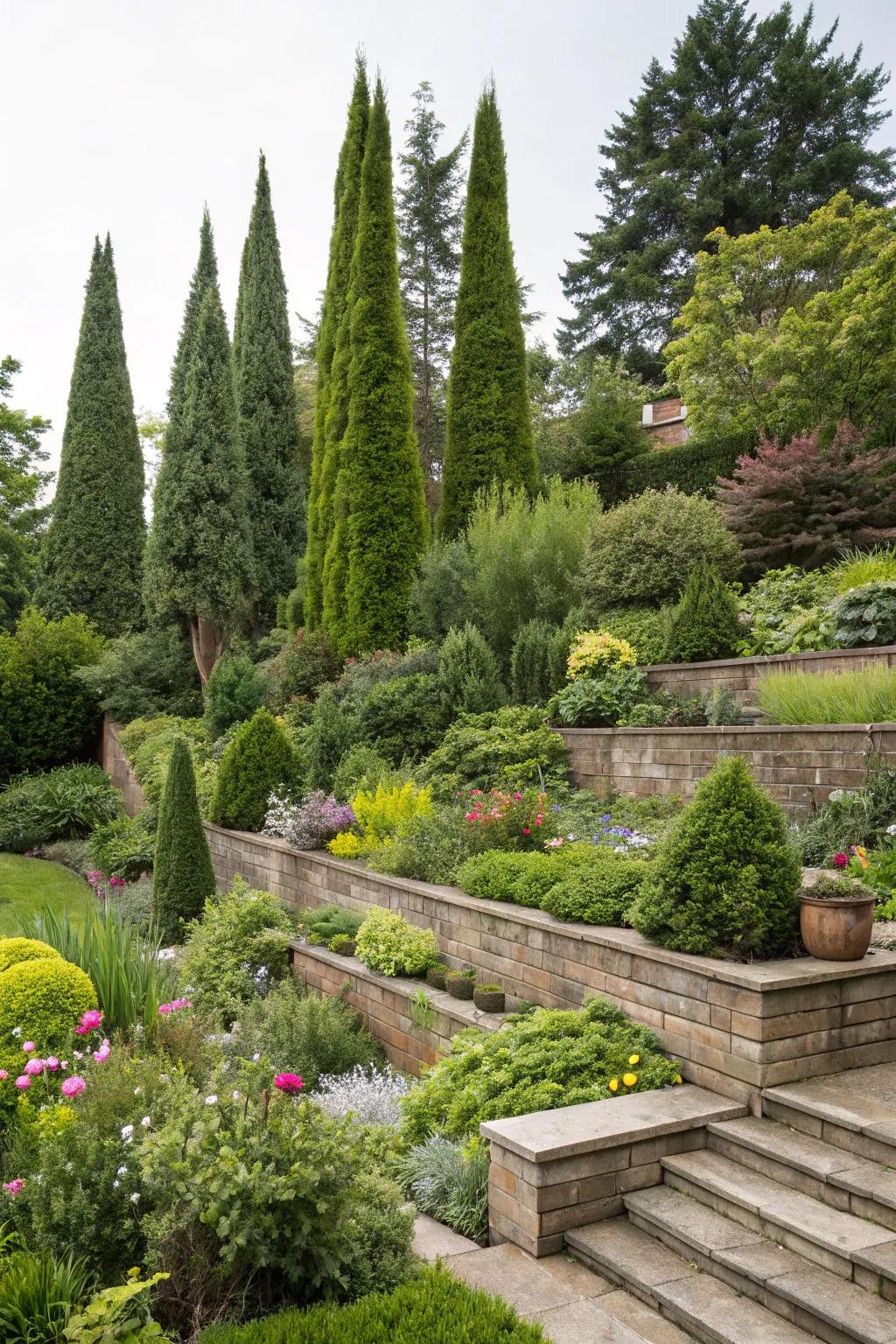 Enhance your garden's profundity with tiered planting employing Emeralds.