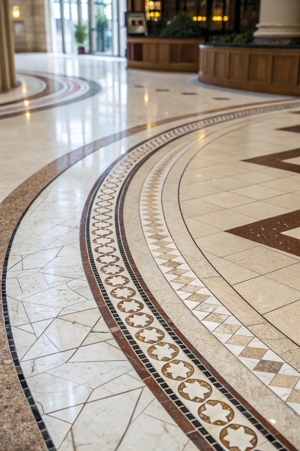 Curved transitions add fluidity and elegance.