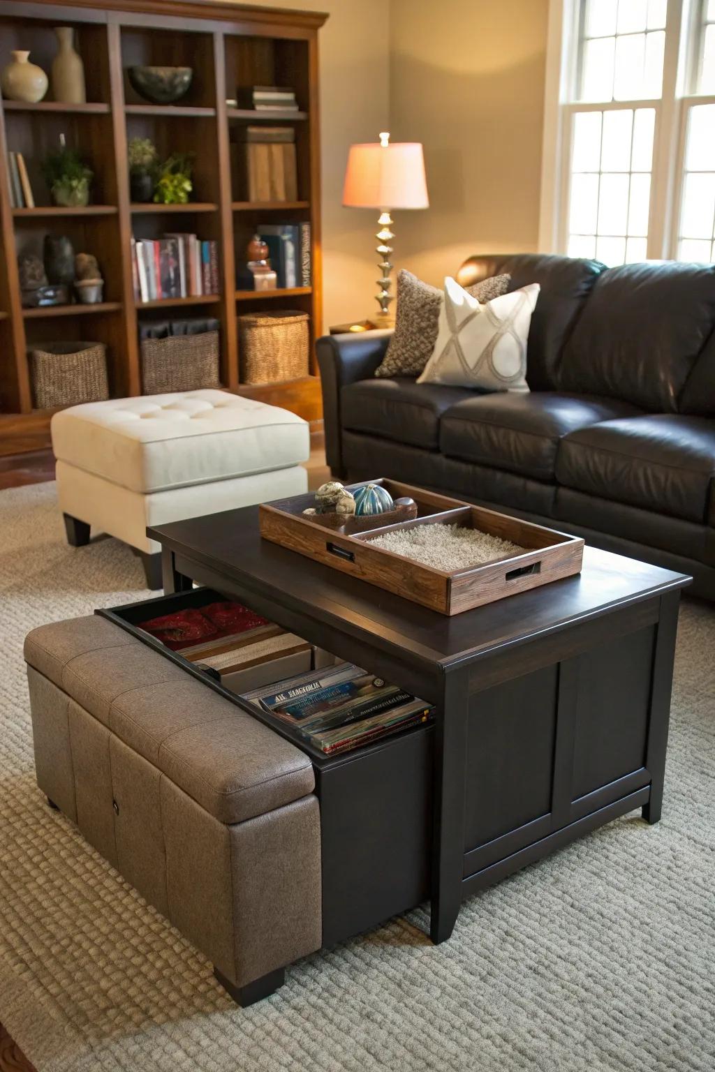Practical furnishings deliver usefulness and flair.