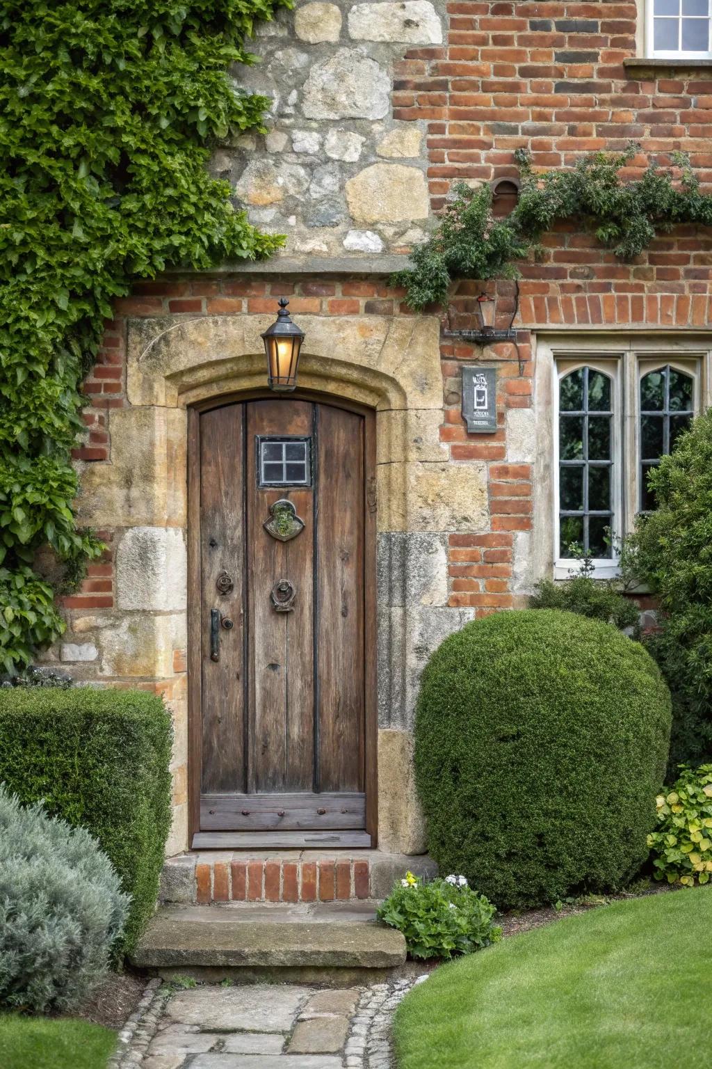 Heritage materials like timber and rock provide everlasting appeal.