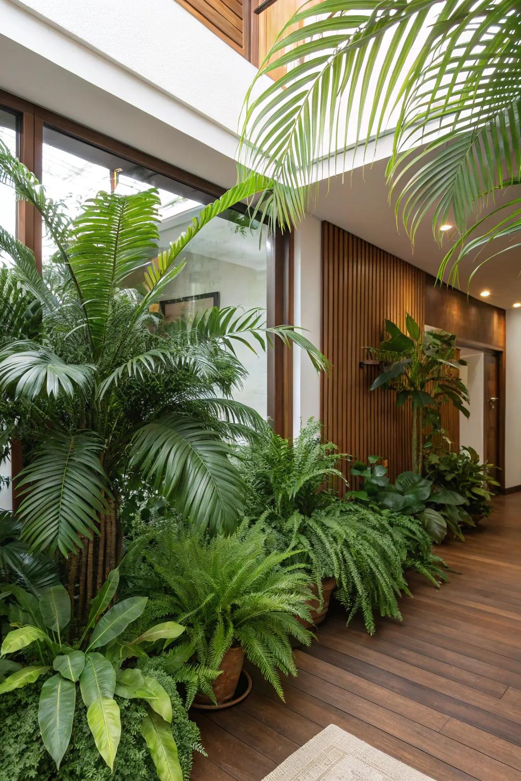 Cultivate a verdant haven with tropical flora.