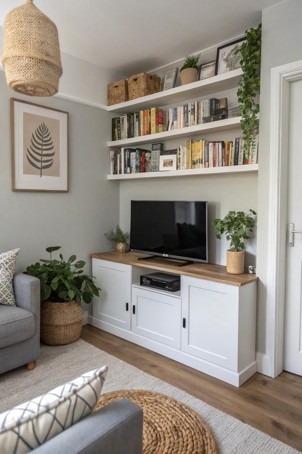 Streamlined consoles are excellent for maximizing small spaces.