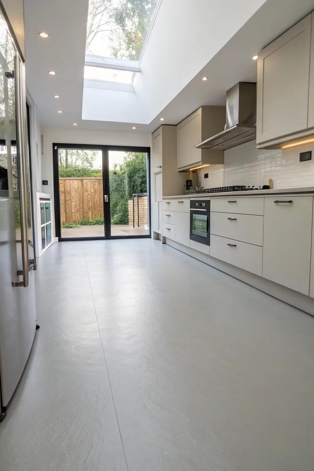 Achieve an unbroken appearance using individual sheet synthetic.