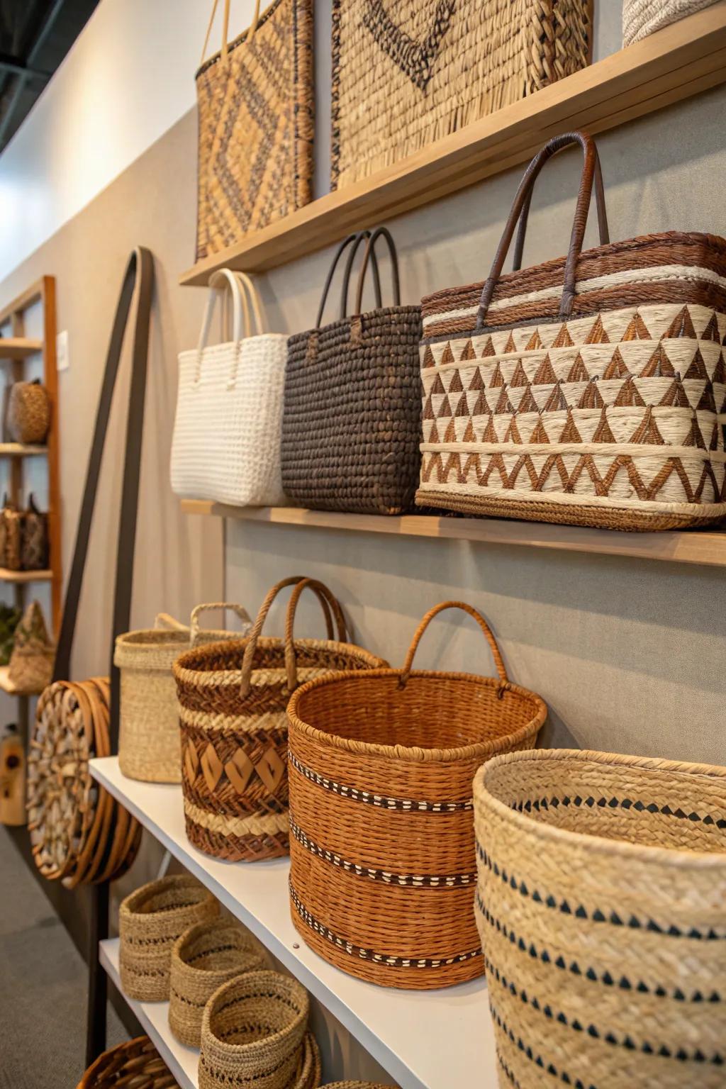 Mixed textures provide a tactile and cozy ambiance.