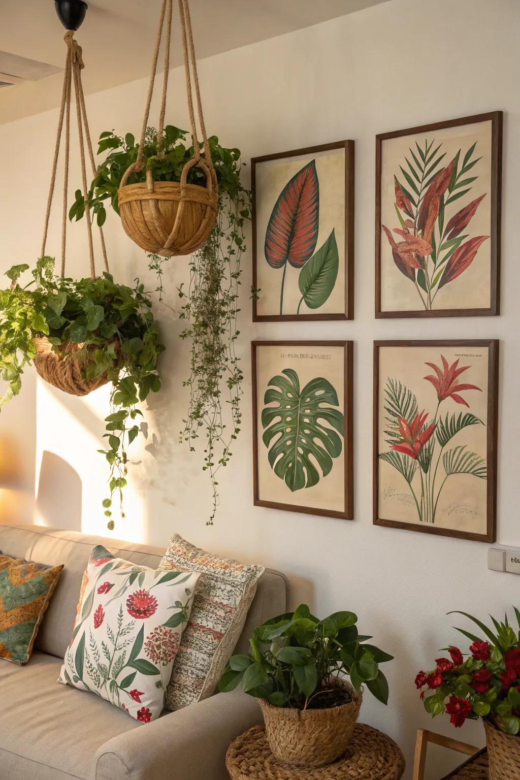 Organic elements breathe life into your decor.