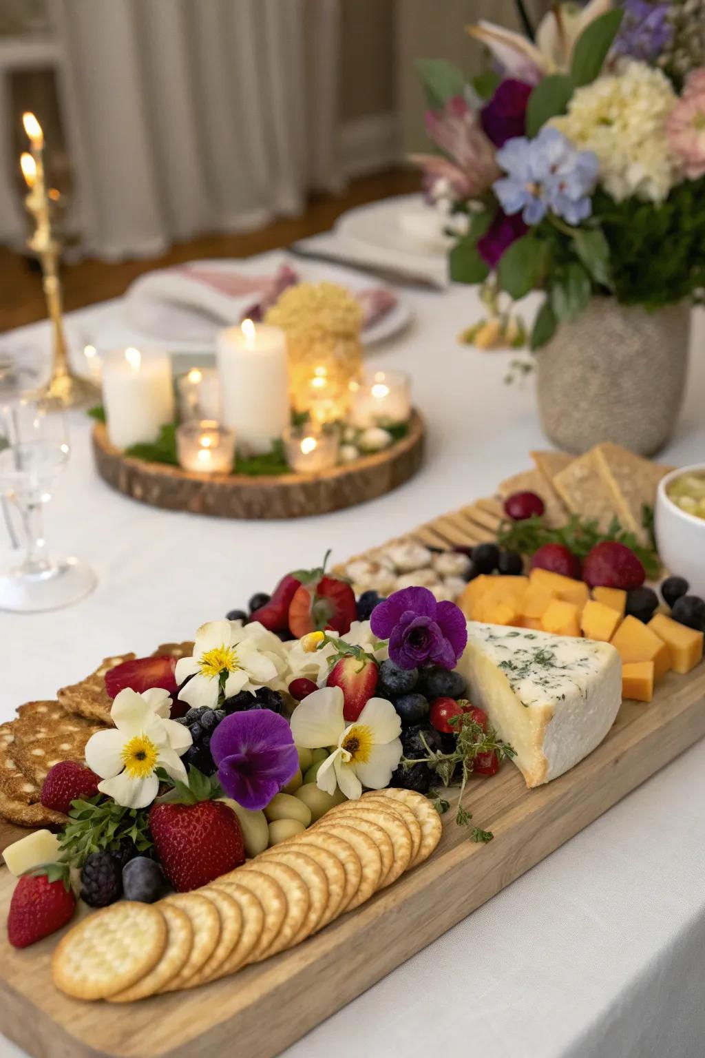 Edible flowers impart a delicate touch and refinement.