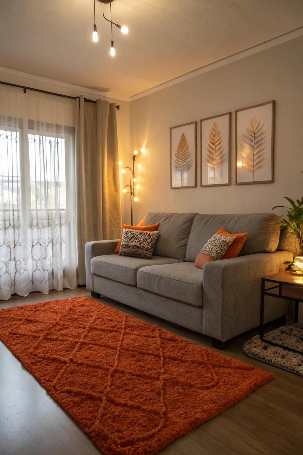 Amber rugs add comfort and vibrancy to your living space.