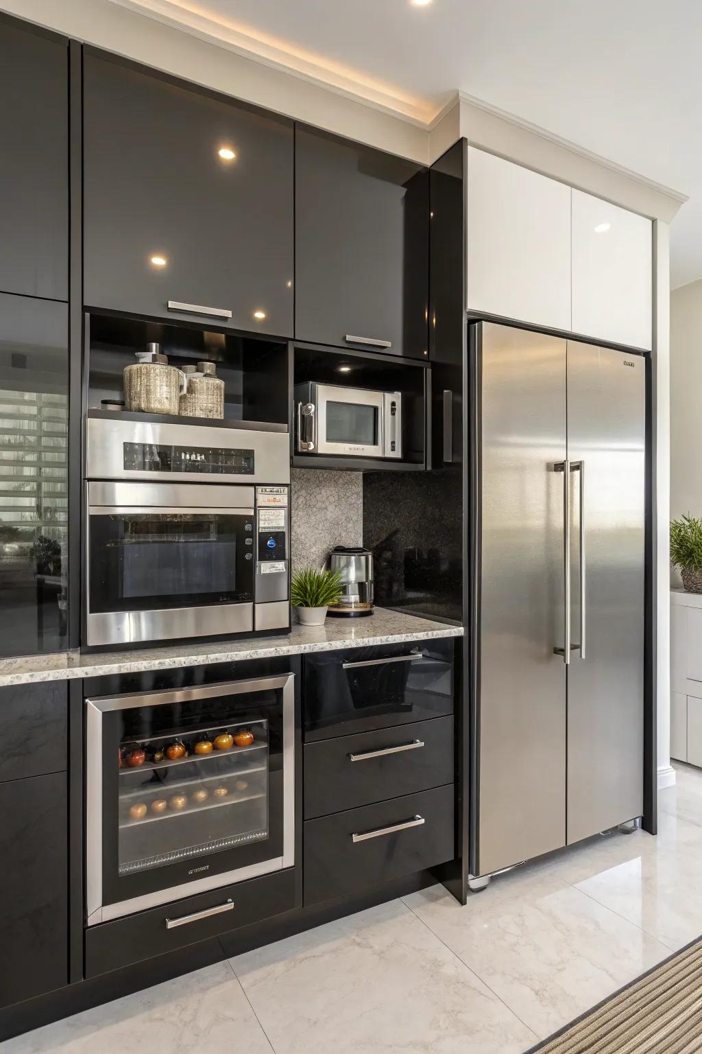 Hide your quick cooker behind cabinet doors for a neat and minimalist look.