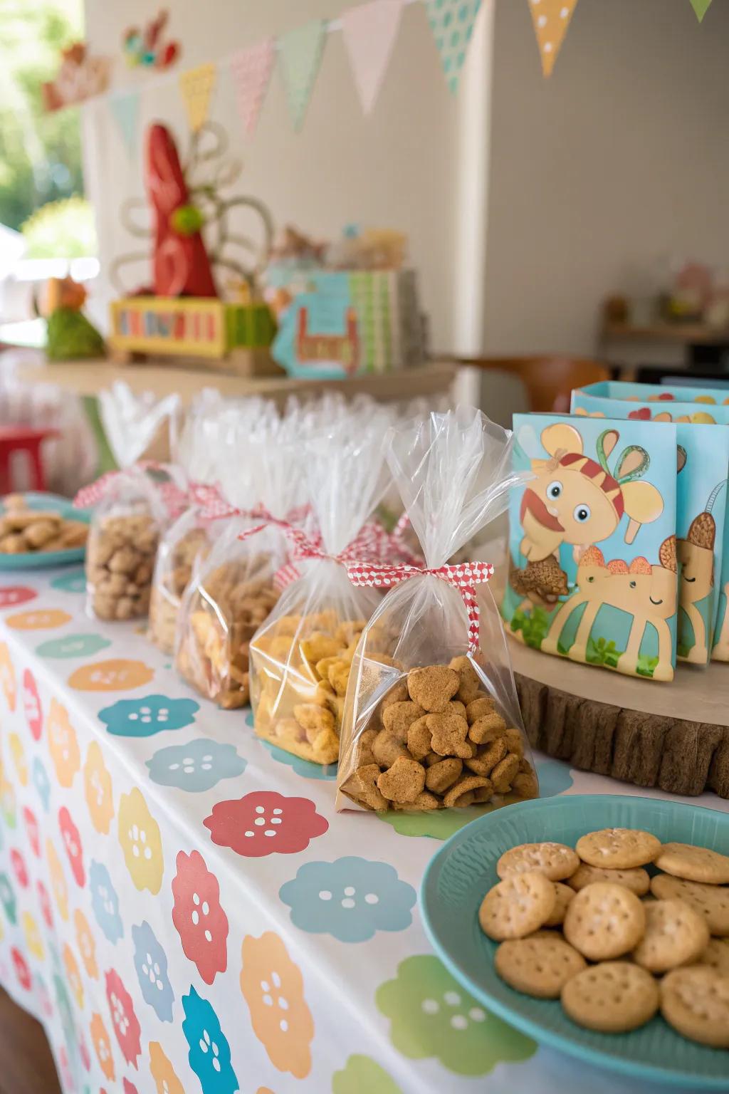 Animal biscuits and treats, a simple pleasure for the kids.