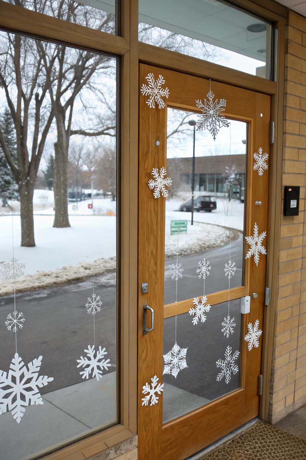 Moving ice crystals introduce a playful element to this winter entry