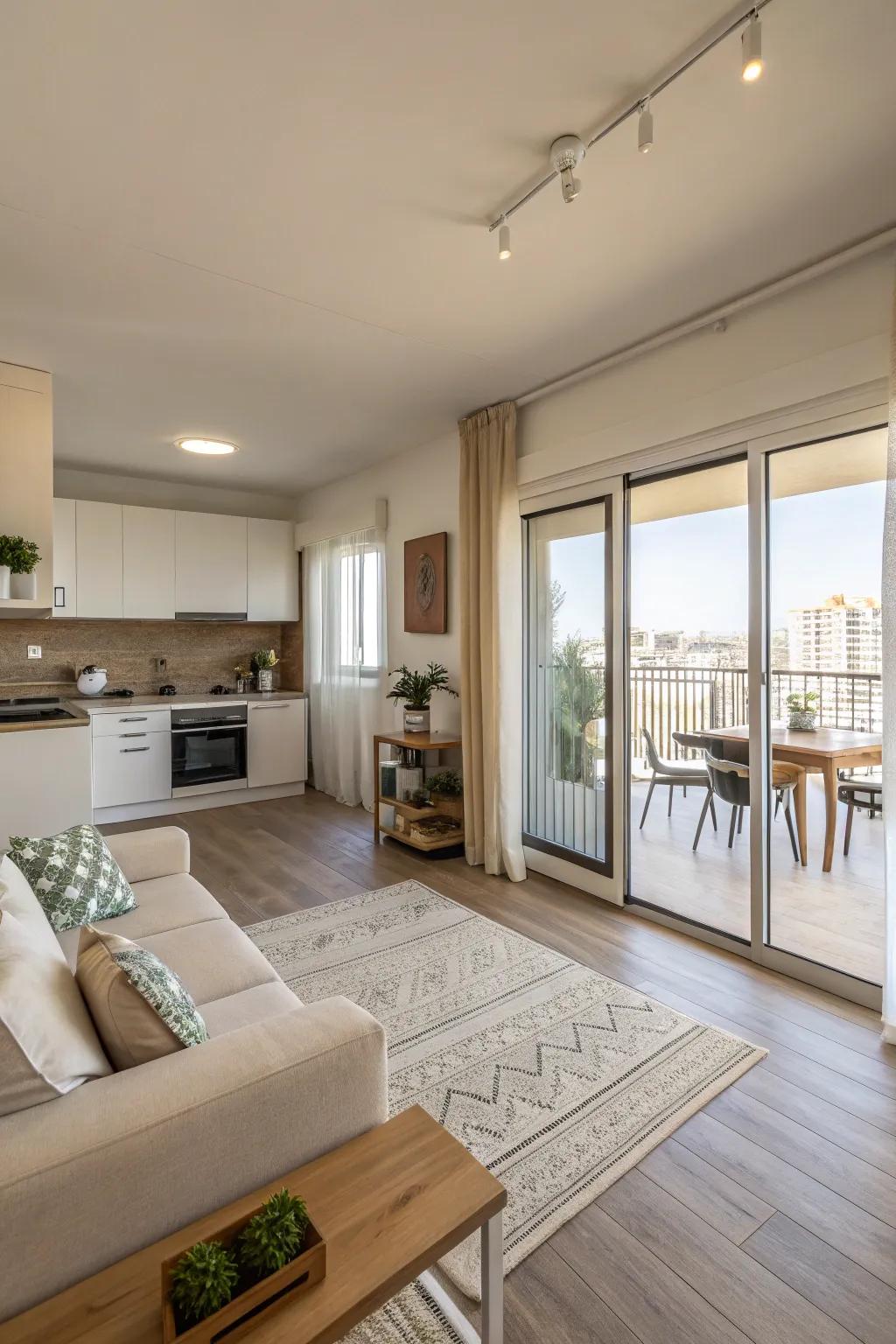 Open concepts establish a sense of flow and continuity.