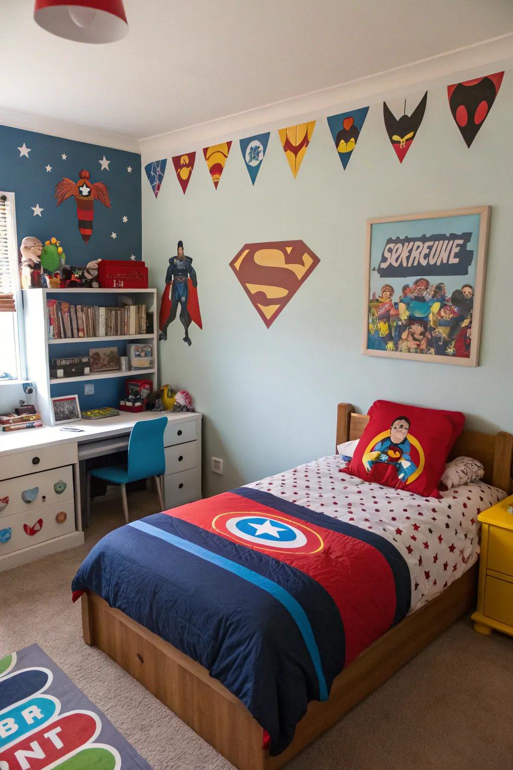 Personalized graphics introduce a distinctive and individual touch to a child's space.
