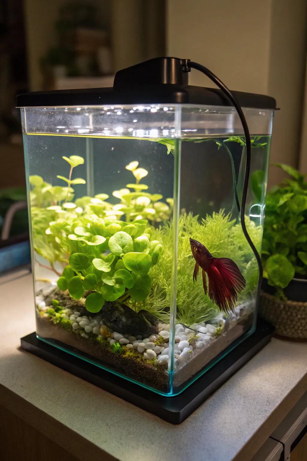 Contribute whimsy with suspended gardens for a fairy-tale consequence.