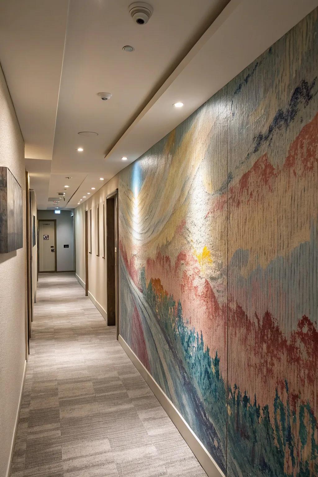 Textured illusions enrich profundity and allure to any wall.