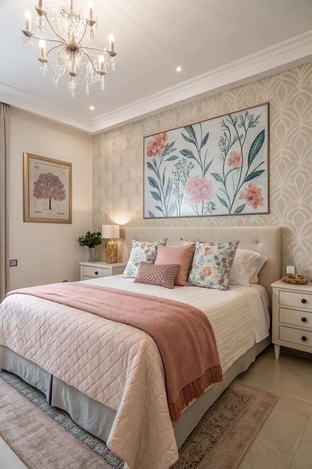 Enhance your aesthetic with art boasting coordinated colors.