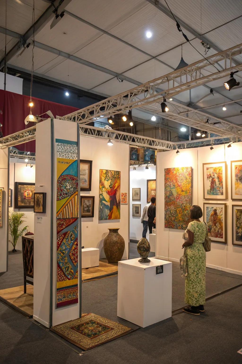 A harmonious mix of elevated and standalone artworks.