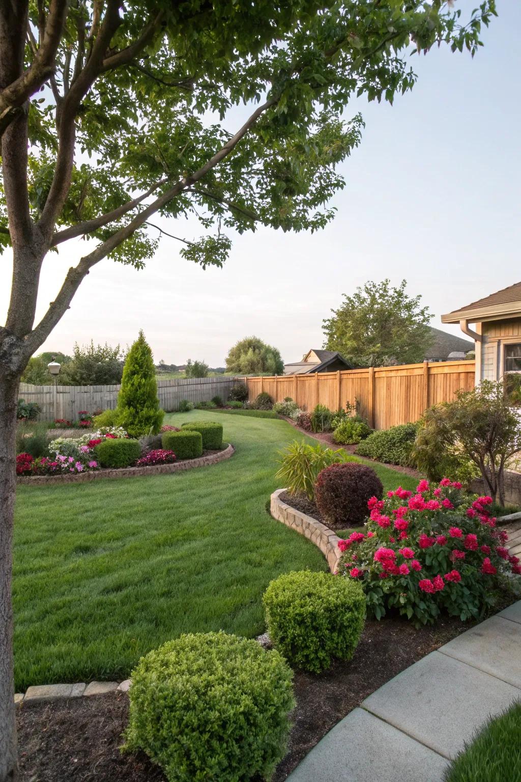 A harmonious fusion that enriches your backyard's intrinsic charm.